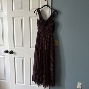 Self-Portrait Black and Red Maxi Dress